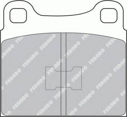 Ferodo FSL105 - Тормозные колодки, дисковые, комплект unicars.by