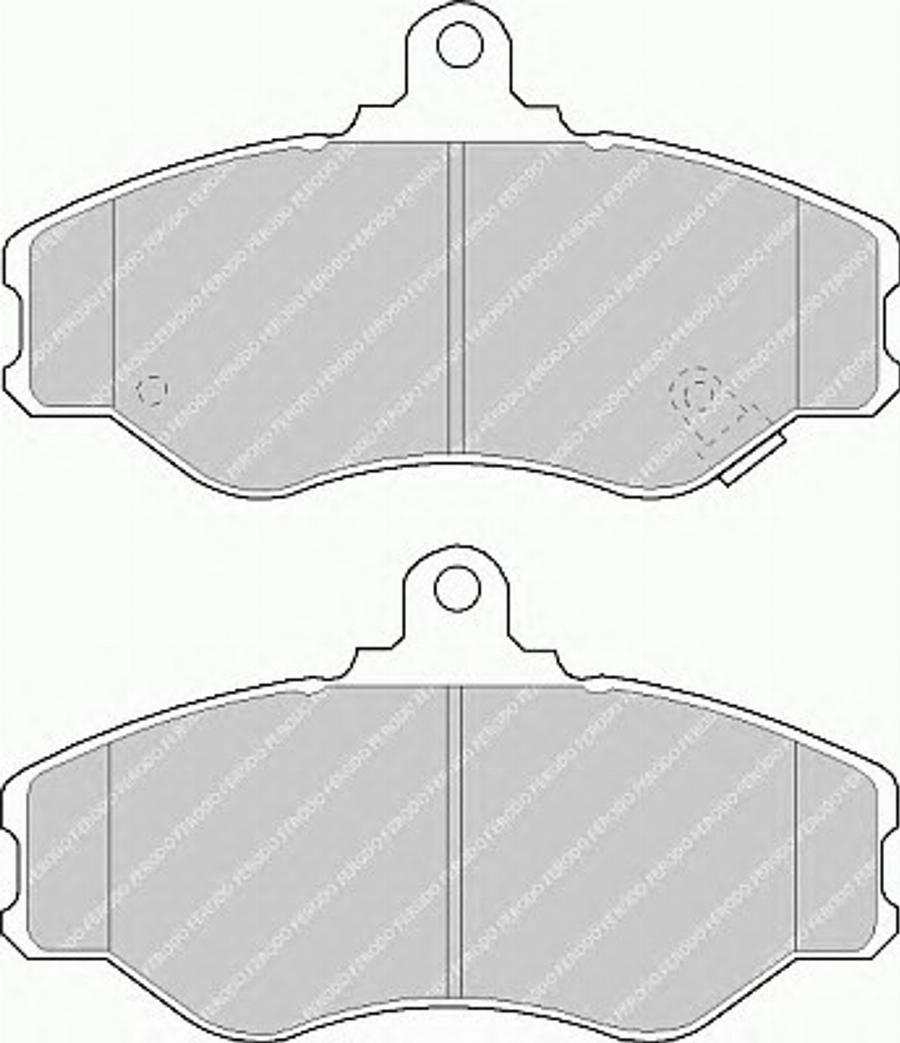 Ferodo FSL1014 - Тормозные колодки, дисковые, комплект unicars.by