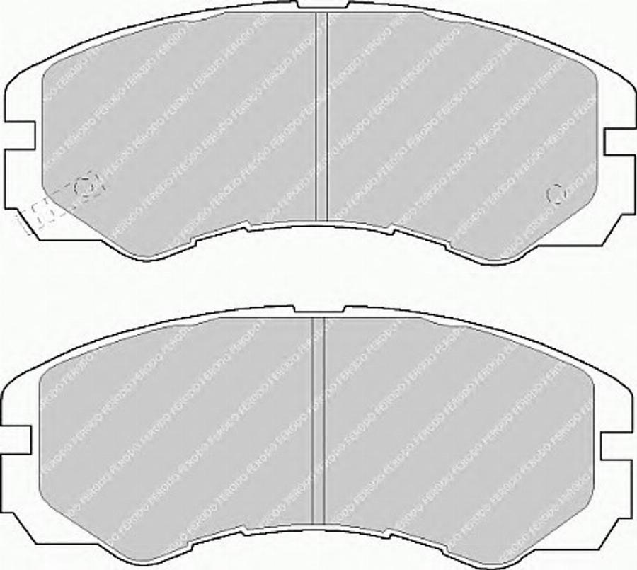 Ferodo FSL1015 - Тормозные колодки, дисковые, комплект unicars.by