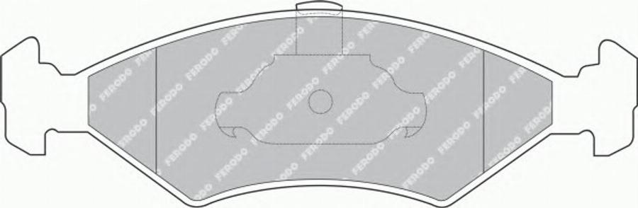 Ferodo FSL1081 - Тормозные колодки, дисковые, комплект unicars.by