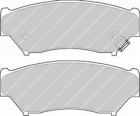 Ferodo FSL1020 - Тормозные колодки, дисковые, комплект unicars.by