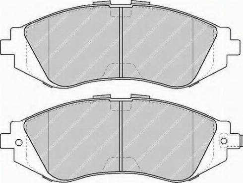 Ferodo FSL1116 - Тормозные колодки, дисковые, комплект unicars.by