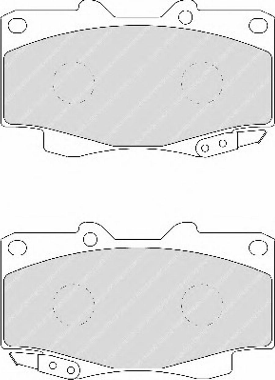 Ferodo FSL1852 - Тормозные колодки, дисковые, комплект unicars.by