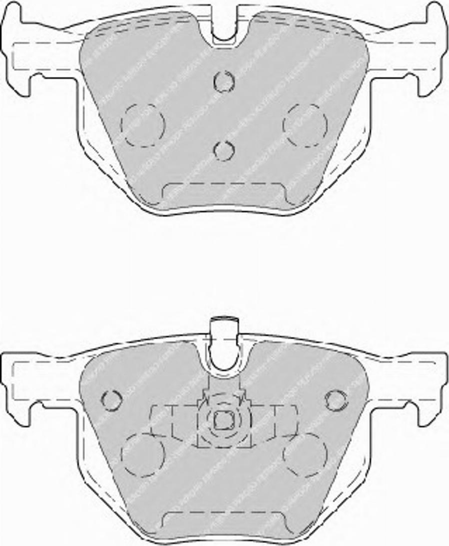 Ferodo FSL1808 - Тормозные колодки, дисковые, комплект unicars.by