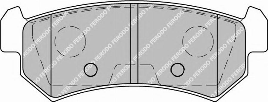 Ferodo FSL1889 - Тормозные колодки, дисковые, комплект unicars.by