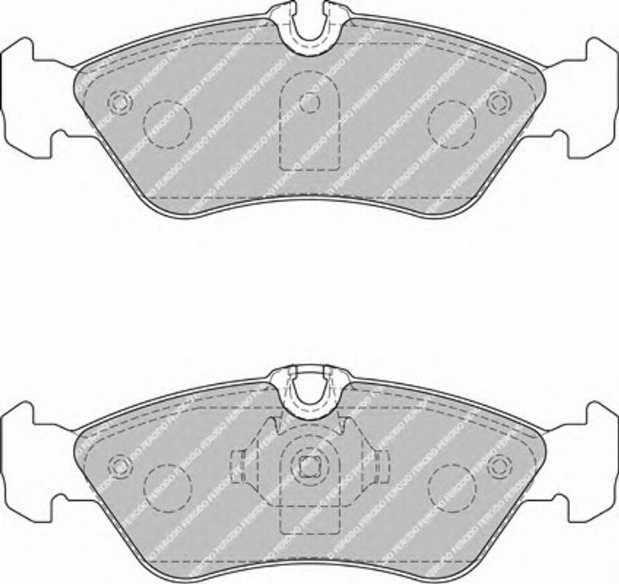 Ferodo FSL1876 - Тормозные колодки, дисковые, комплект unicars.by