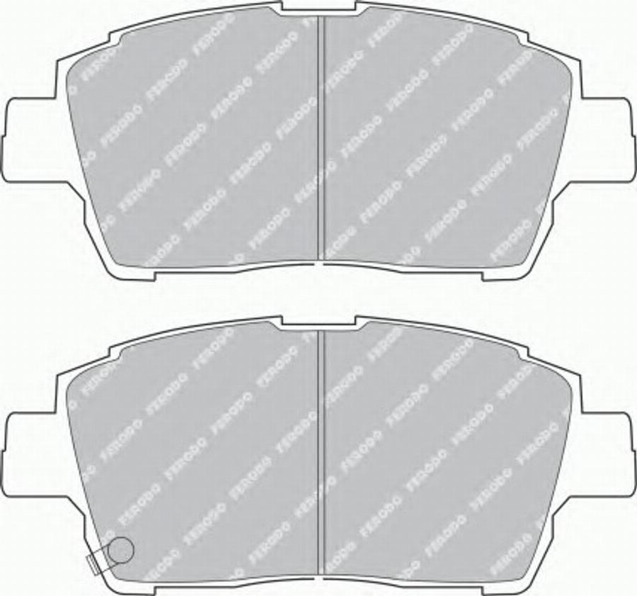 Ferodo FSL1392 - Тормозные колодки, дисковые, комплект unicars.by