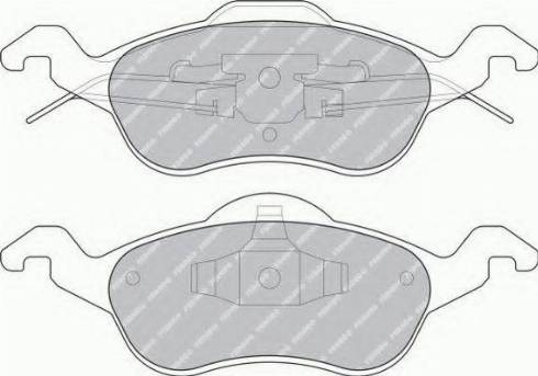 Ferodo FSL1318 - Тормозные колодки, дисковые, комплект unicars.by