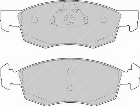 Ferodo FSL1376 - Тормозные колодки, дисковые, комплект unicars.by