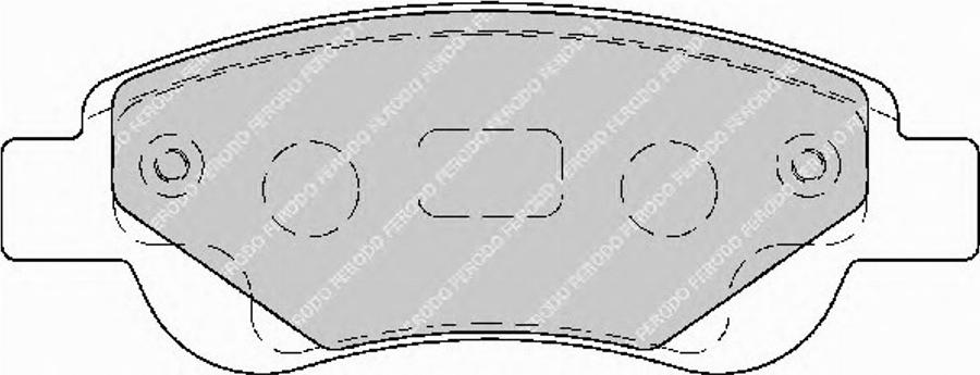 Ferodo FSL1790 - Тормозные колодки, дисковые, комплект unicars.by