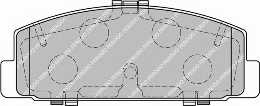 Ferodo FSL1721 - Тормозные колодки, дисковые, комплект unicars.by