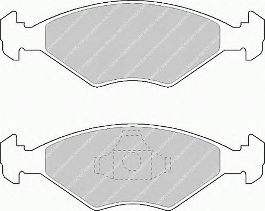 Ferodo FSL896 - Тормозные колодки, дисковые, комплект unicars.by