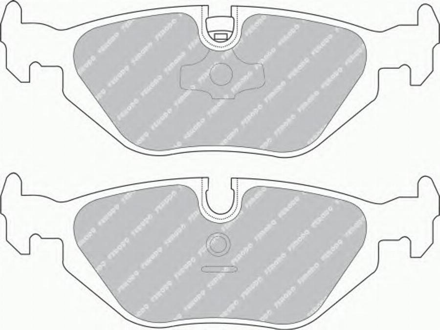 Ferodo FSL850 - Тормозные колодки, дисковые, комплект unicars.by