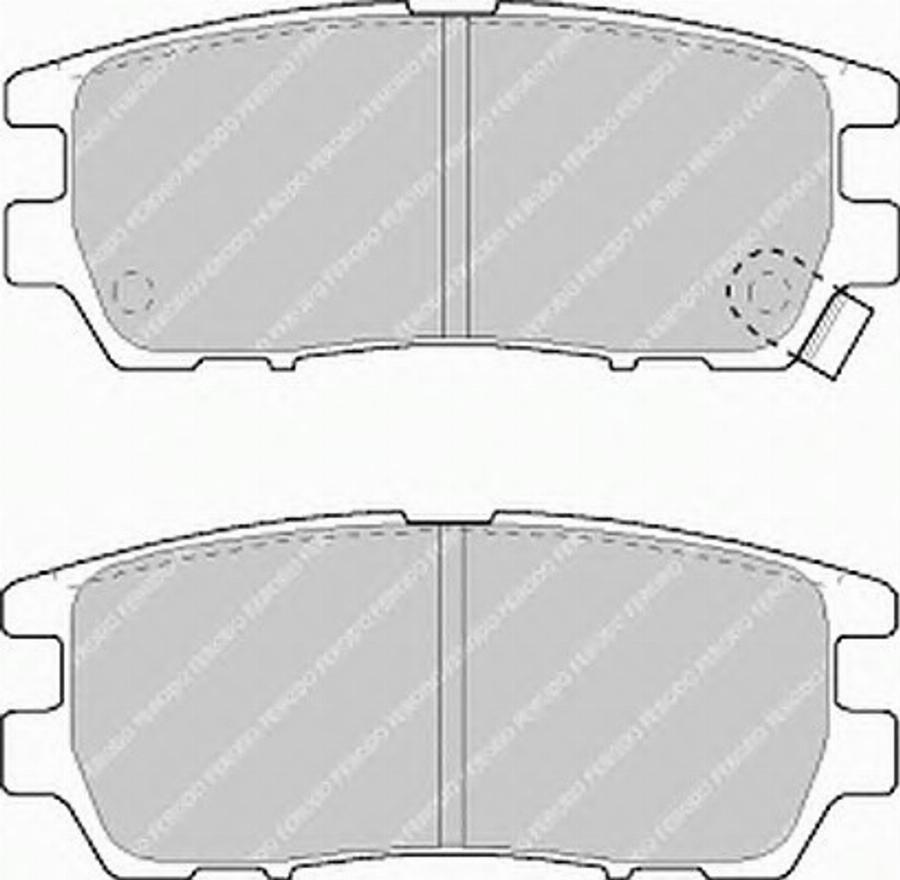 Ferodo FSL804 - Тормозные колодки, дисковые, комплект unicars.by