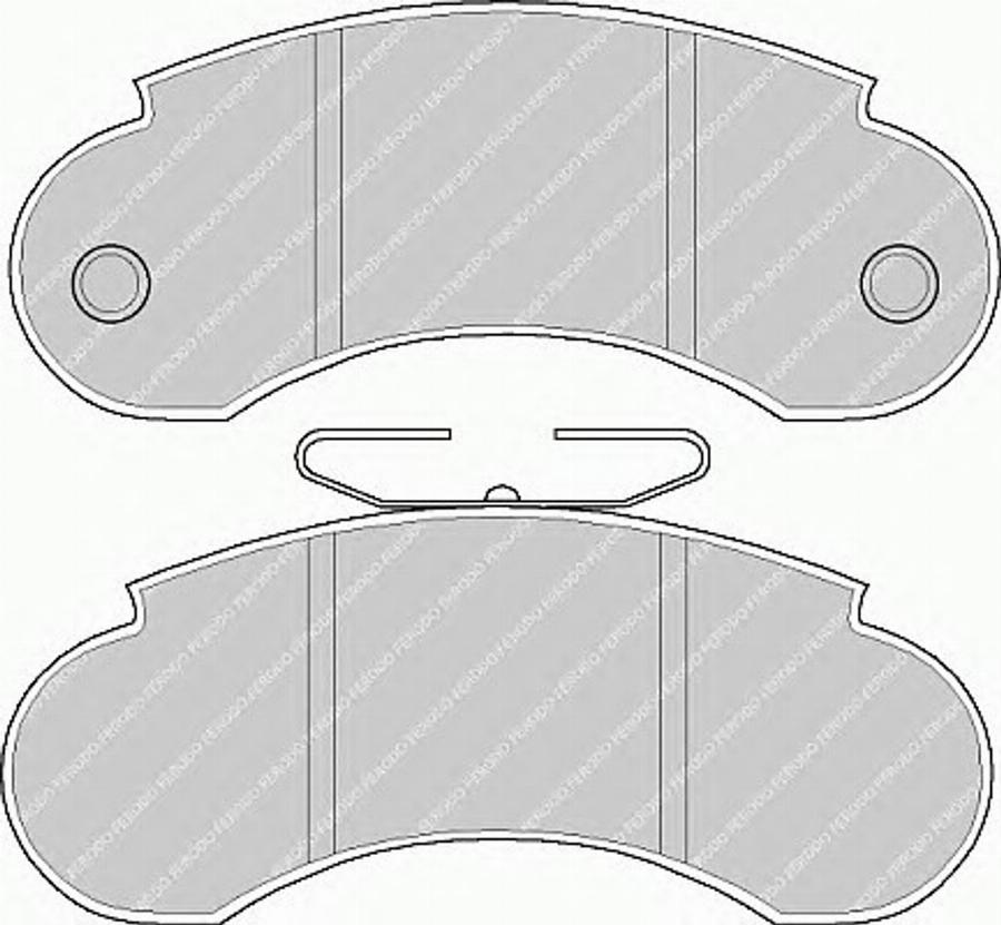 Ferodo FSL752 - Тормозные колодки, дисковые, комплект unicars.by