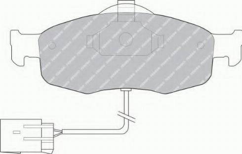 Ferodo FSL766 - Тормозные колодки, дисковые, комплект unicars.by