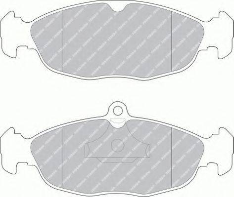 Ferodo FSL732 - Тормозные колодки, дисковые, комплект unicars.by