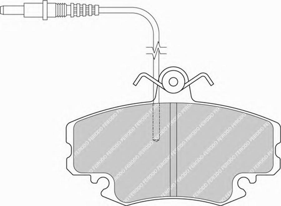 Ferodo FSL720 - Тормозные колодки, дисковые, комплект unicars.by