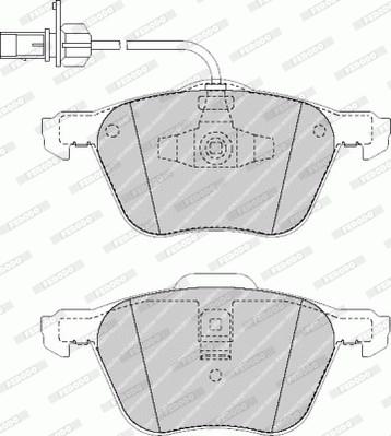 Ferodo FVR1497 - Тормозные колодки, дисковые, комплект unicars.by