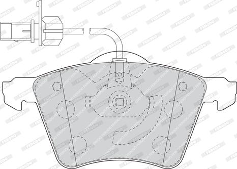 Ferodo FVR1484 - Тормозные колодки, дисковые, комплект unicars.by