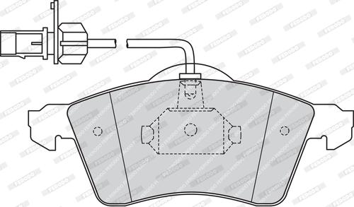 Ferodo FVR1518 - Тормозные колодки, дисковые, комплект unicars.by