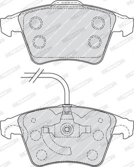 Ferodo FVR1642 - Тормозные колодки, дисковые, комплект unicars.by