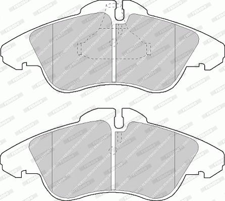 Ferodo FVR1038 - Тормозные колодки, дисковые, комплект unicars.by