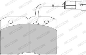 Ferodo FVR1353 - Тормозные колодки, дисковые, комплект unicars.by