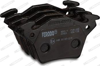 Ferodo FVR1305 - Тормозные колодки, дисковые, комплект unicars.by