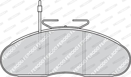 Ferodo FVR792 - Тормозные колодки, дисковые, комплект unicars.by