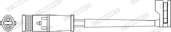 Ferodo FWI311 - Сигнализатор, износ тормозных колодок unicars.by