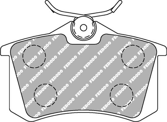 Ferodo Racing FDS1083 - Тормозные колодки, дисковые, комплект unicars.by