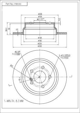 FI.BA FBD163 - Тормозной диск unicars.by