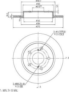 FI.BA FBD257 - Тормозной диск unicars.by