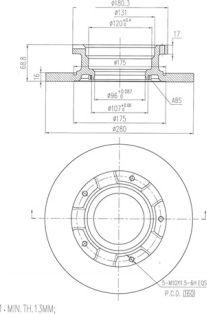 FI.BA FBD267 - Тормозной диск unicars.by