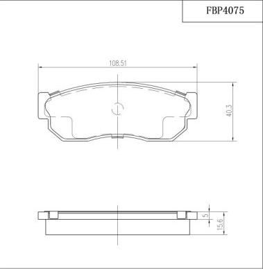 FI.BA FBP4075 - Тормозные колодки, дисковые, комплект unicars.by