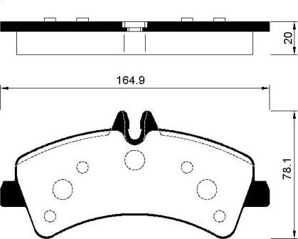 FI.BA FBP1426 - Тормозные колодки, дисковые, комплект unicars.by