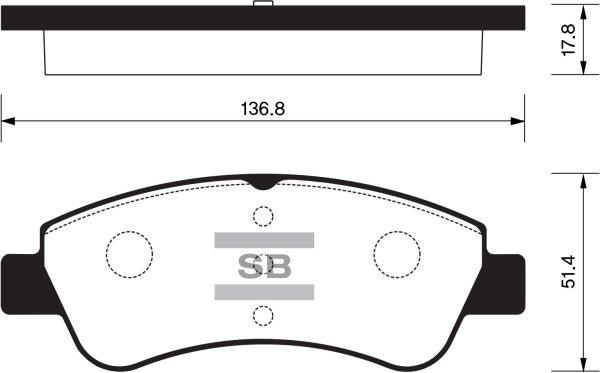 FERRON TOP04020002 - Тормозные колодки, дисковые, комплект unicars.by