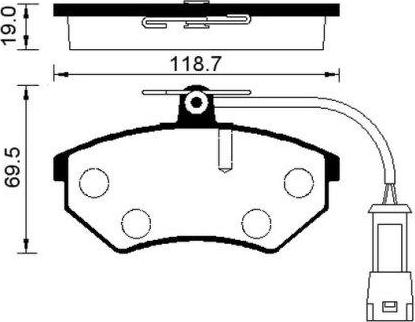 Valeo 9010014 - Тормозные колодки, дисковые, комплект unicars.by