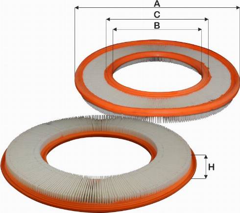 FIL Filter HPU 4335 - Воздушный фильтр, двигатель unicars.by