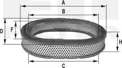 FIL Filter HPU 415 - Воздушный фильтр, двигатель unicars.by