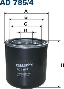 Filtron AD785/4 - Патрон осушителя воздуха, пневматическая система unicars.by