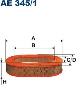 Filtron AE345/1 - Воздушный фильтр, двигатель unicars.by