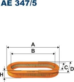 Filtron AE347/5 - Воздушный фильтр, двигатель unicars.by