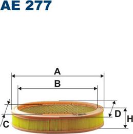 Filtron AE277 - Воздушный фильтр, двигатель unicars.by