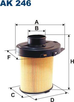 Filtron AK246 - Воздушный фильтр, двигатель unicars.by