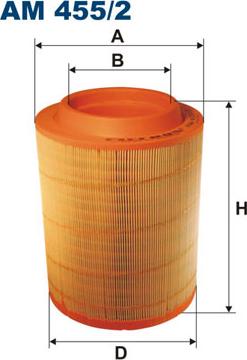 Filtron AM455/2 - Воздушный фильтр, двигатель unicars.by