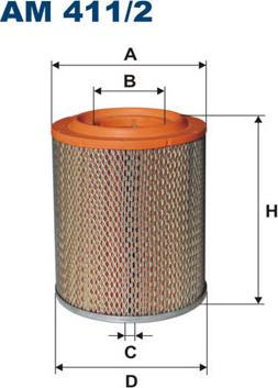 Filtron AM411/2 - Воздушный фильтр, двигатель unicars.by