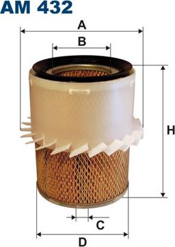 Filtron AM432 - Воздушный фильтр, двигатель unicars.by