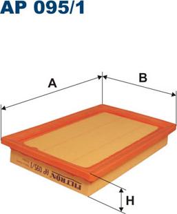 Filtron AP095/1 - Воздушный фильтр, двигатель unicars.by